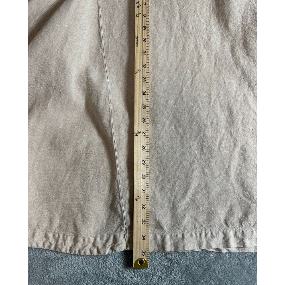 Oska Linen Maxi Skirt Size 2 (30 in Waist) Tan Minimalist Old Money Coastal Chic - Picture 4 of 8